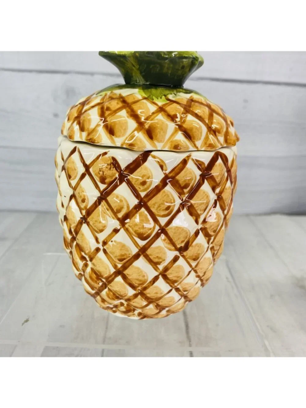 Alco PINEAPPLE Shape Ceramic Rubber Sealed Lidded  6